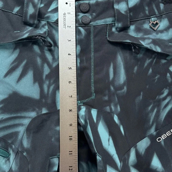 OBERMEYER Snow Pants Teens L 14-16 Parker Fleece Lined Ski Snowboard Black Blue - Picture 13 of 14